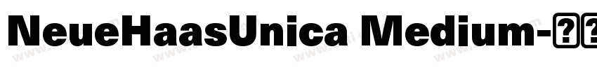 NeueHaasUnica Medium字体转换